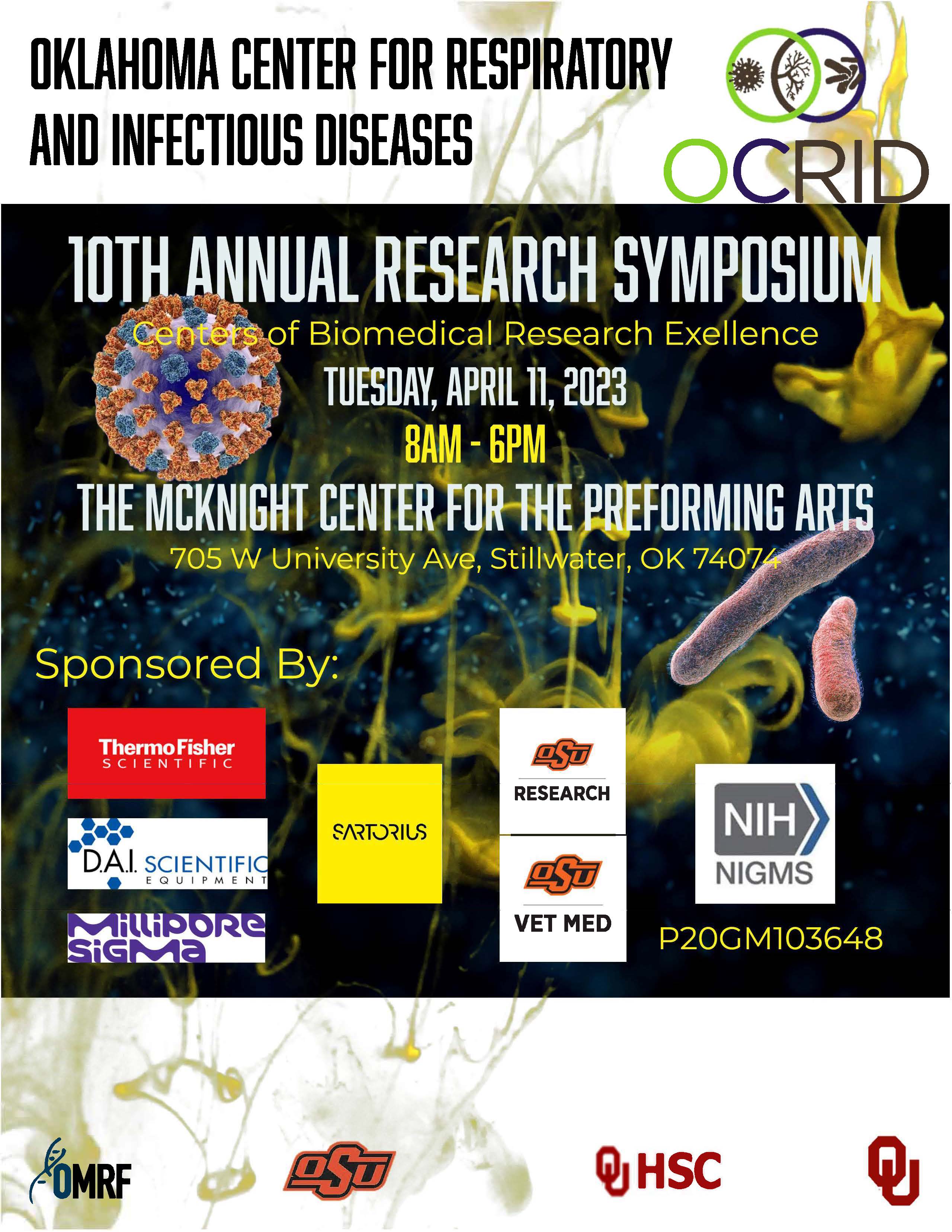 Program cover for the 10th annual OCRID research symposium
