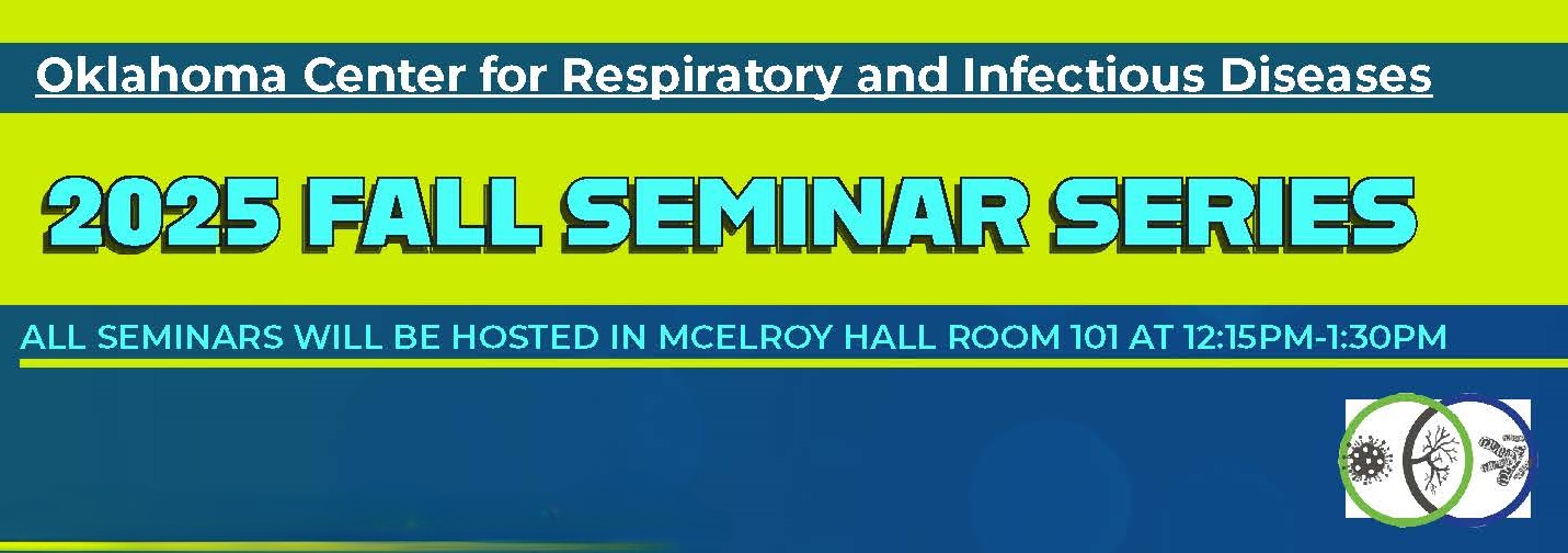 green and blue banner with the text "OCRID Fall 2025 Seminar Series"
